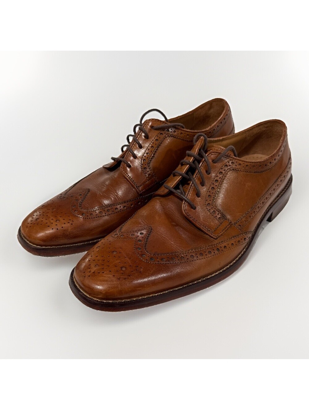 COLE HAAN Oxford Tan Brown Leather Wingtip Dress Shoes Men’s Size 11M C20735